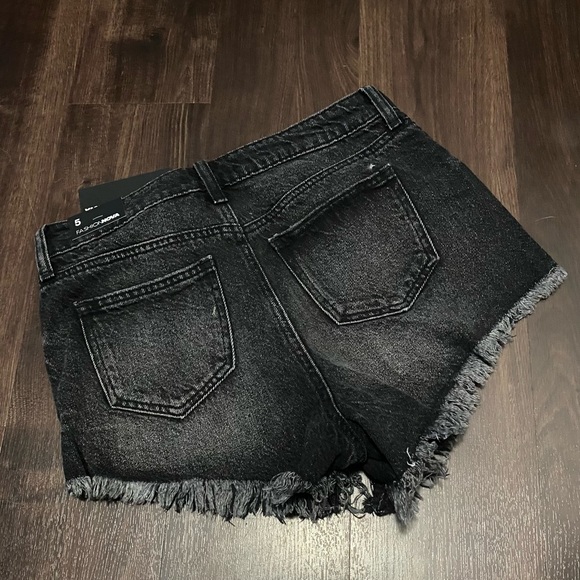 Woman’s High Cut Cheeky Super Frayed Hem Fashion Nova Jean Shorts - Picture 3 of 9